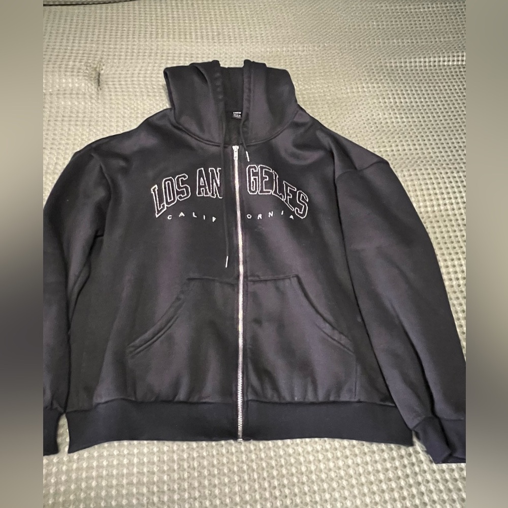 Shein Black Fleece Hoodie